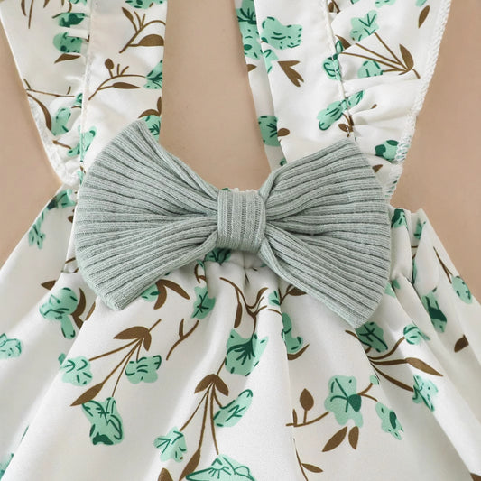 Baby Girls’ Floral Ruffle Dress 3-Piece Set