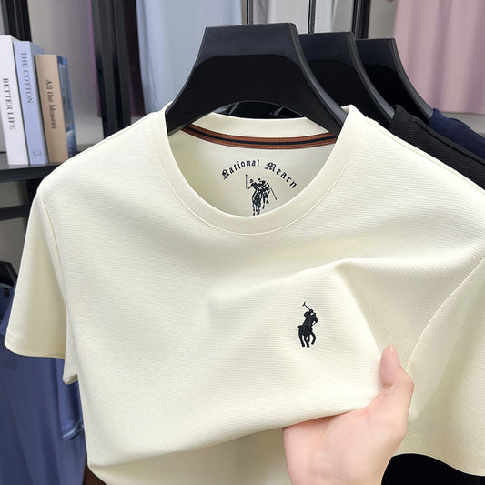 Men’s Premium Embroidered Cotton T-Shirt