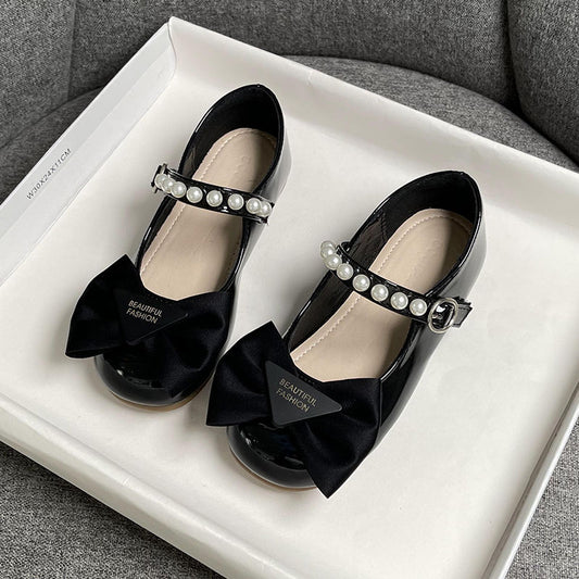 Girls’ Bow Pearl Princess Shoes
