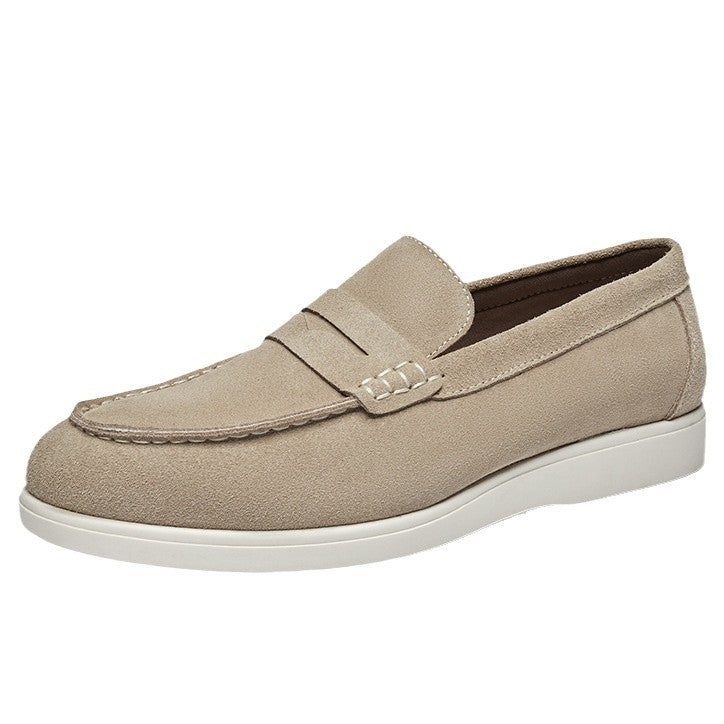 Men’s British Style Suede Slip-On Loafers
