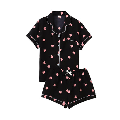 Women’s Printed Short Sleeve Pajama Set