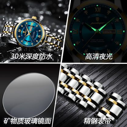 Men’s Waterproof Luminous Quartz Watch