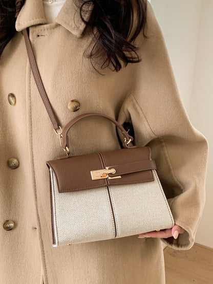 Women’s Kelly Style Textured Crossbody Handbag