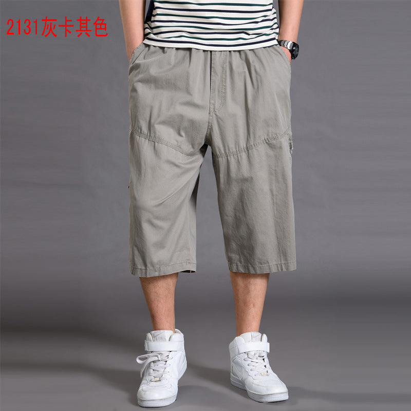 Men’s Loose-Fit 7/8 Cropped Cargo Pants