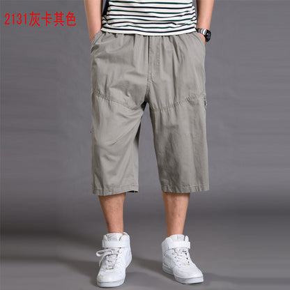 Men’s Loose-Fit 7/8 Cropped Cargo Pants
