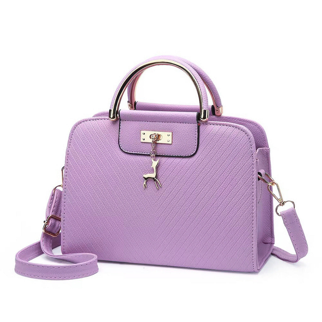 Women’s Solid Color Square Crossbody Bag