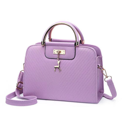 Women’s Solid Color Square Crossbody Bag