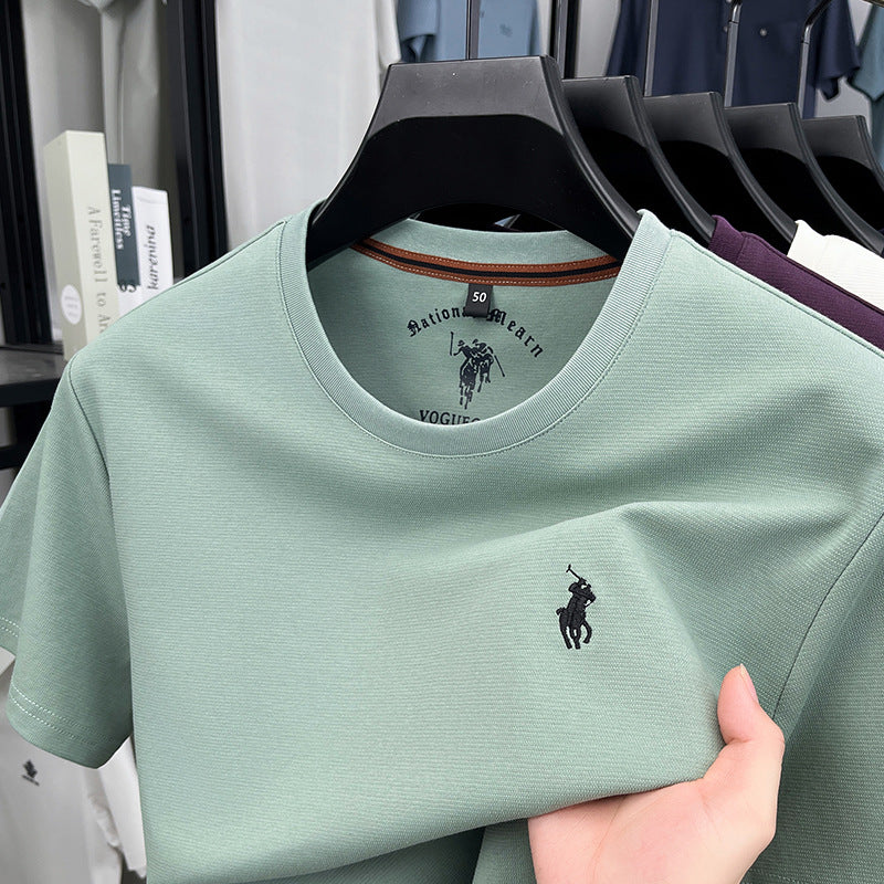 Men’s Premium Embroidered Cotton T-Shirt