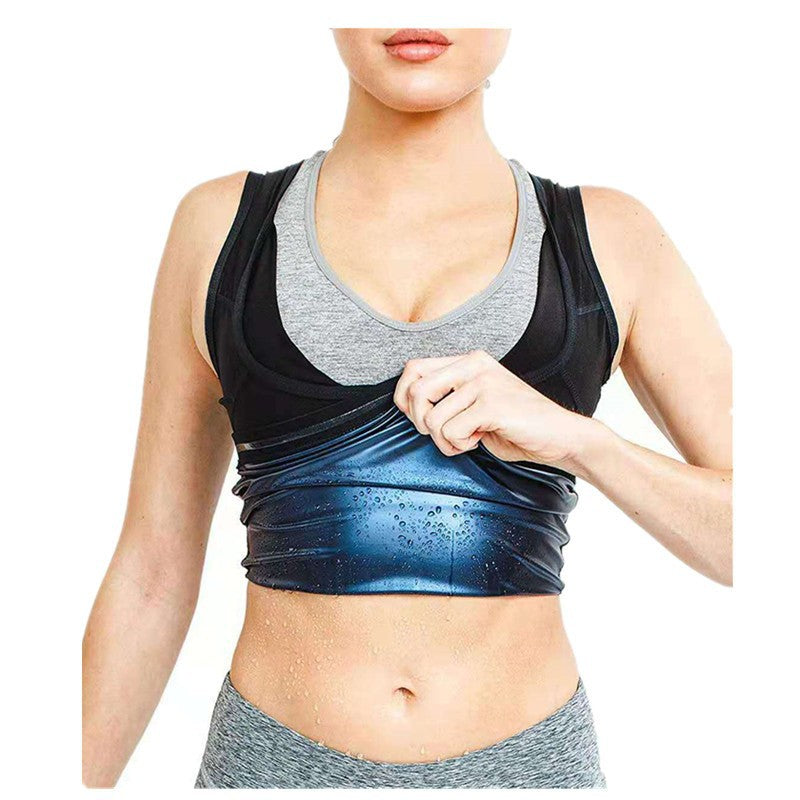 Cross-border shaping belly coat men's fitness sweat short sleeve sports running sweat shirt beer belly round neck short sleeve wholesale