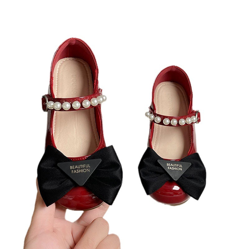 Girls’ Bow Pearl Princess Shoes