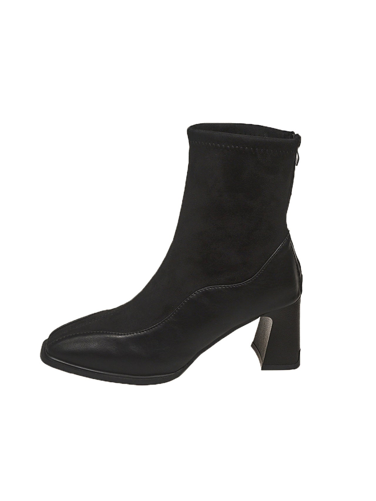 Women’s French Vintage Suede Sock Ankle Boots