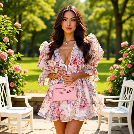 Women’s Floral Chiffon Dress