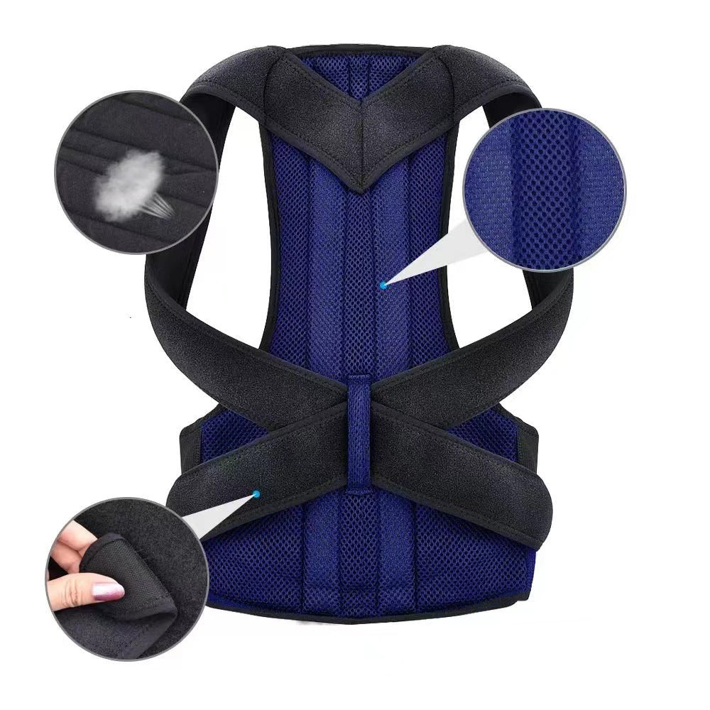 Cross-border back correction tape, chest straightening posture correction band, anti-hunchback reinforced support, breathable back posture correction tape wholesale