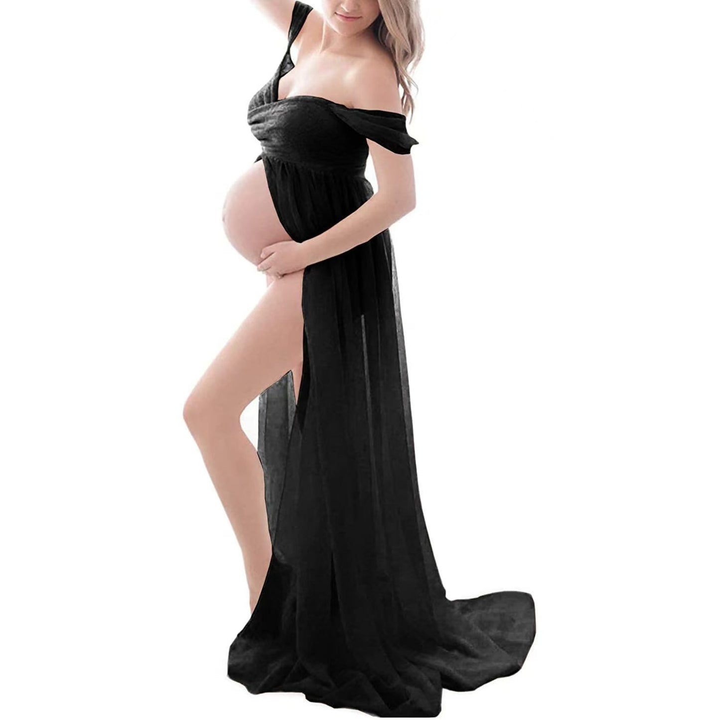 Women’s Chiffon Maternity Photography Maxi Dress