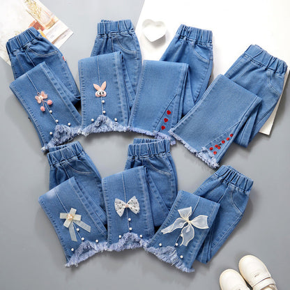 Girls’ Flared Denim Jeans