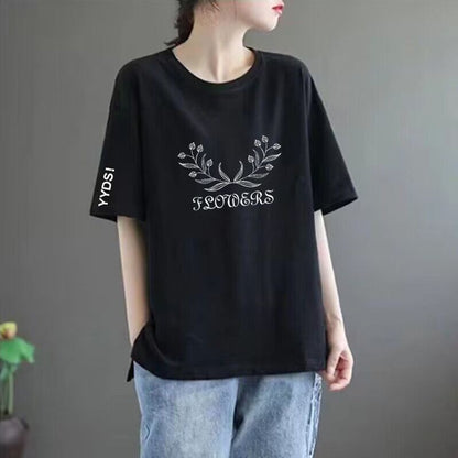 Women’s Printed Loose-Fit Short Sleeve T-Shirt
