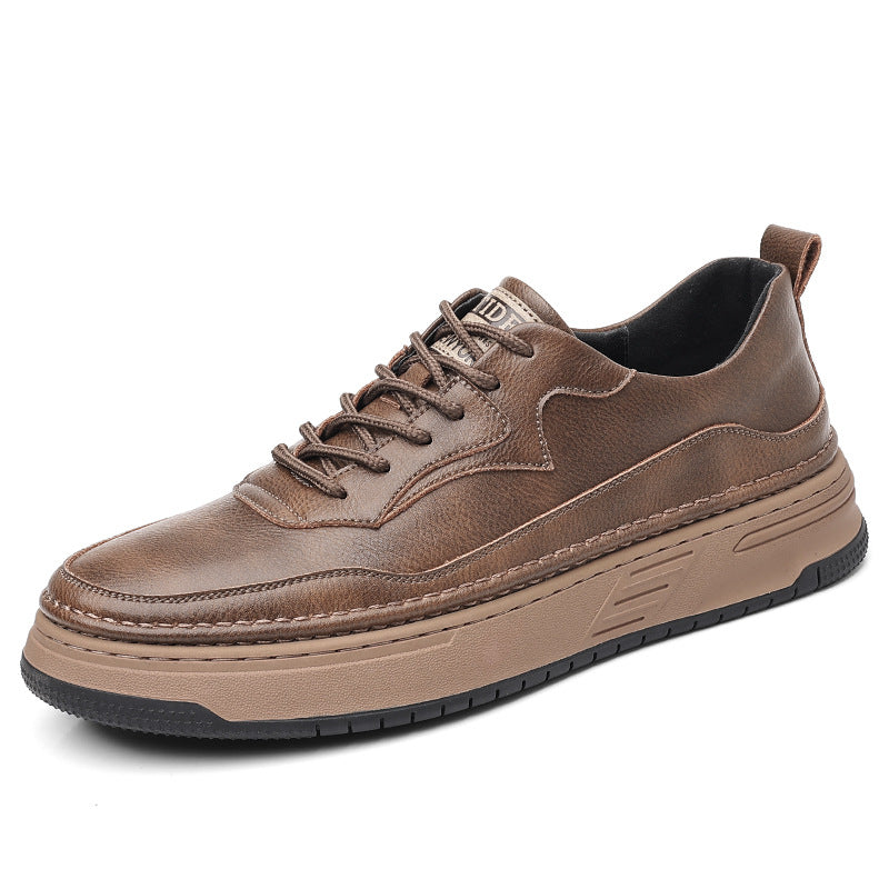 Men’s British-Style Black Leather Casual Shoes