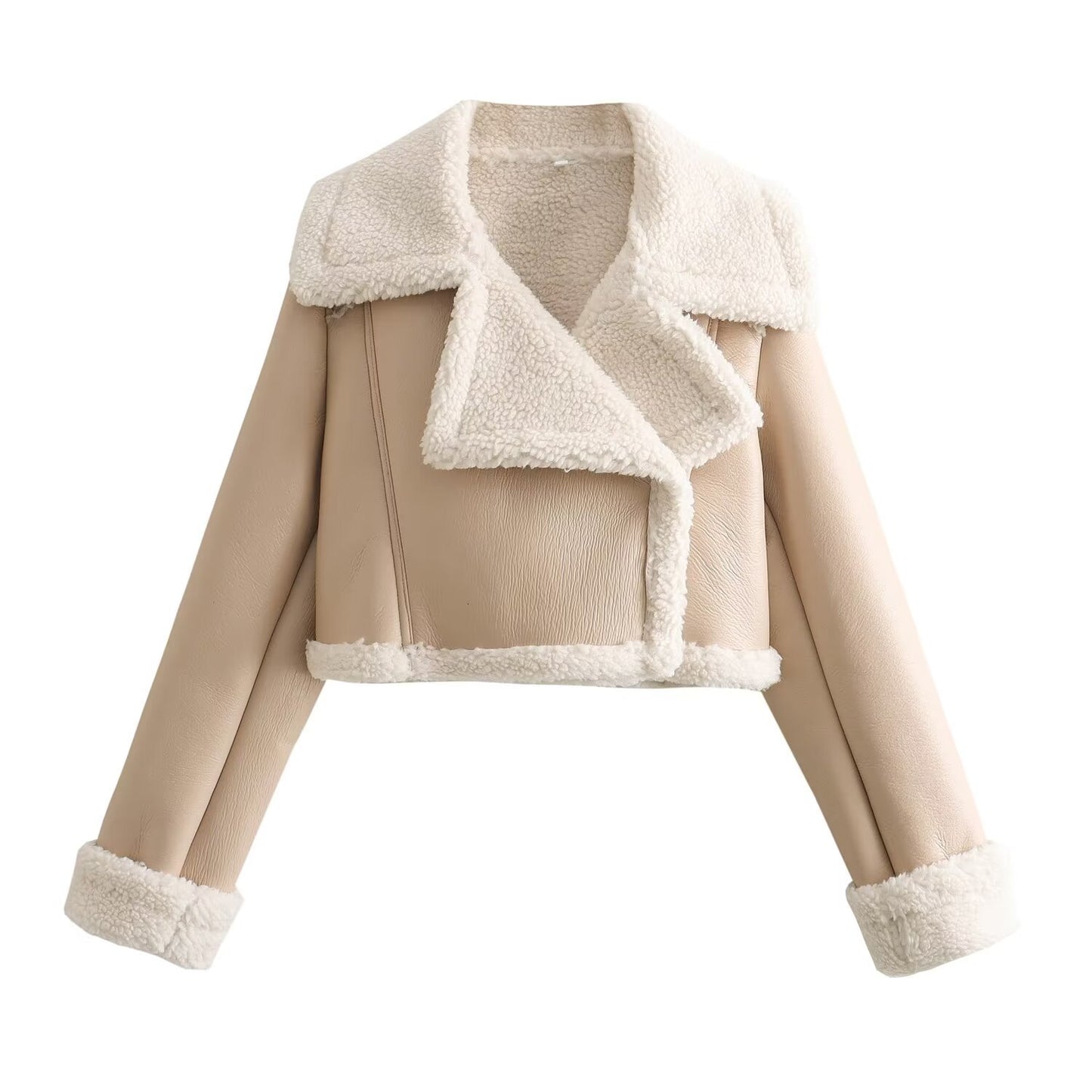 Women’s Faux Fur Moto Jacket