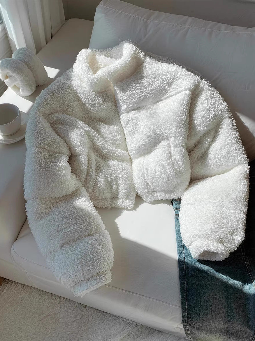 Women’s Furry Stand Collar Winter Jacket