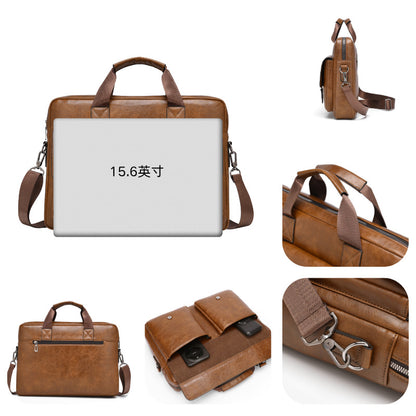 Men’s Business Crossbody Laptop Briefcase