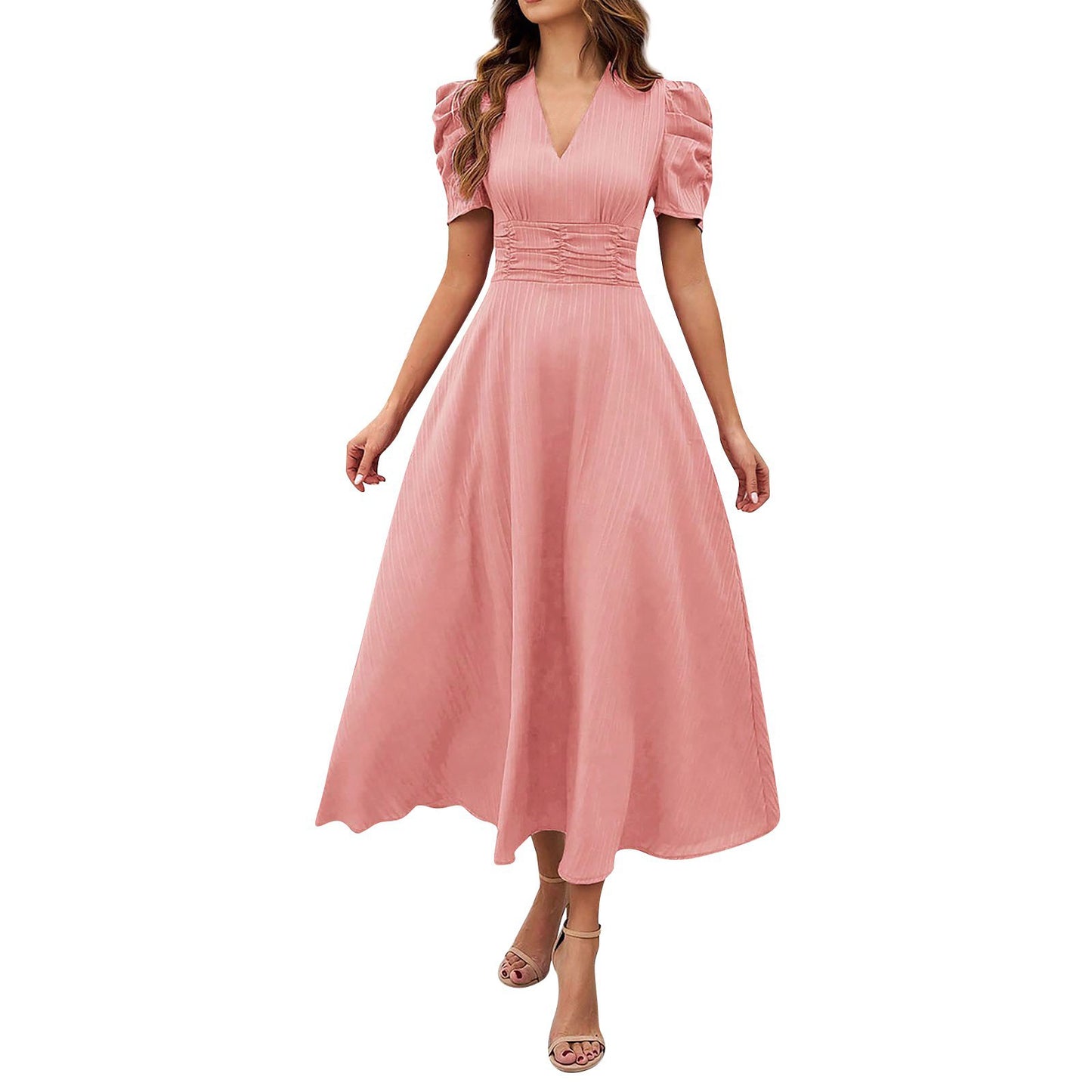 Elegant Women’s High Waist Summer Dress
