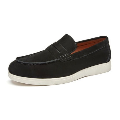 Men’s British Style Suede Slip-On Loafers