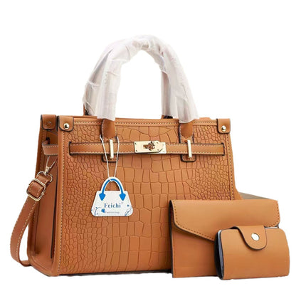 Women’s Macaron 3-Piece Handbag Set