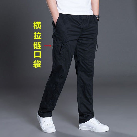 Men’s Cotton Multi-Pocket Casual Cargo Pants
