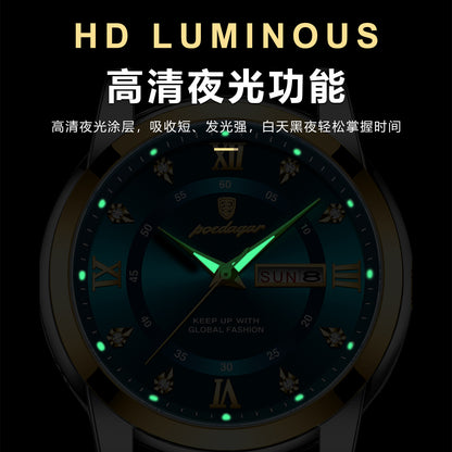 Men’s Waterproof Luminous Quartz Watch