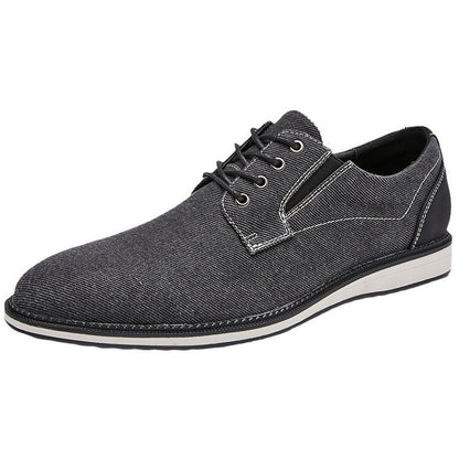 Men’s Vintage Breathable Canvas Lace-Up Shoe
