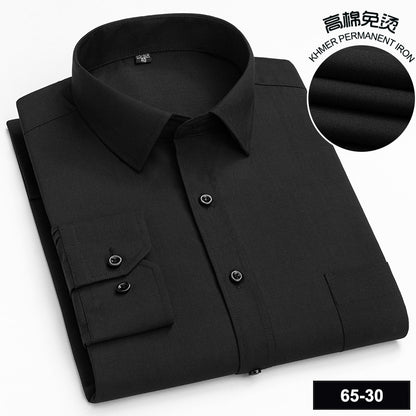 Men’s Cotton Plaid Long-Sleeve Casual Shirt
