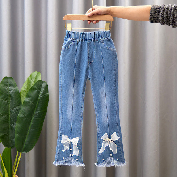 Girls’ Flared Denim Jeans