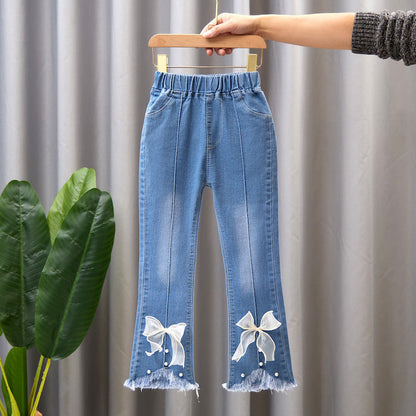 Girls’ Flared Denim Jeans