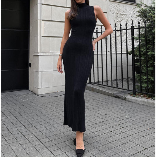 Women’s Sleeveless Knit Bodycon Midi Dress