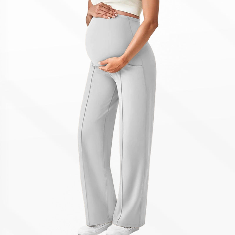 Women’s High-Waist Maternity Wide-Leg Pants
