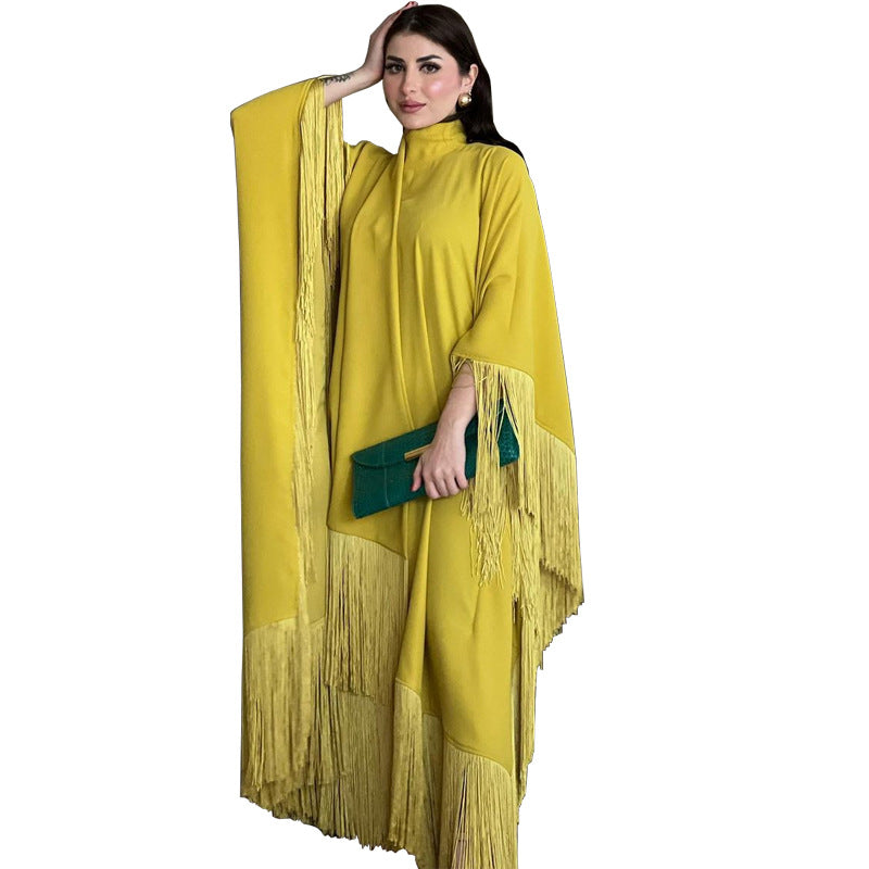 Women’s Tassel Pullover Long Dress