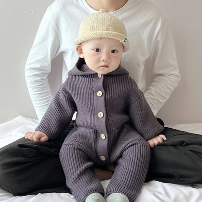 Baby Knitted Wool Romper Crawling Suit