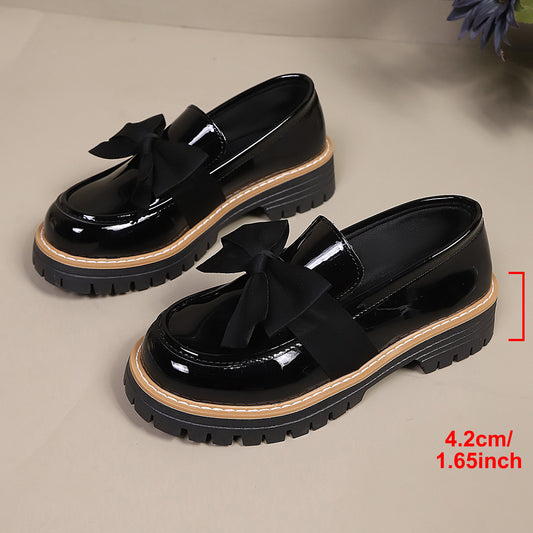 Women’s Candy Color Thick-Soled Loafers