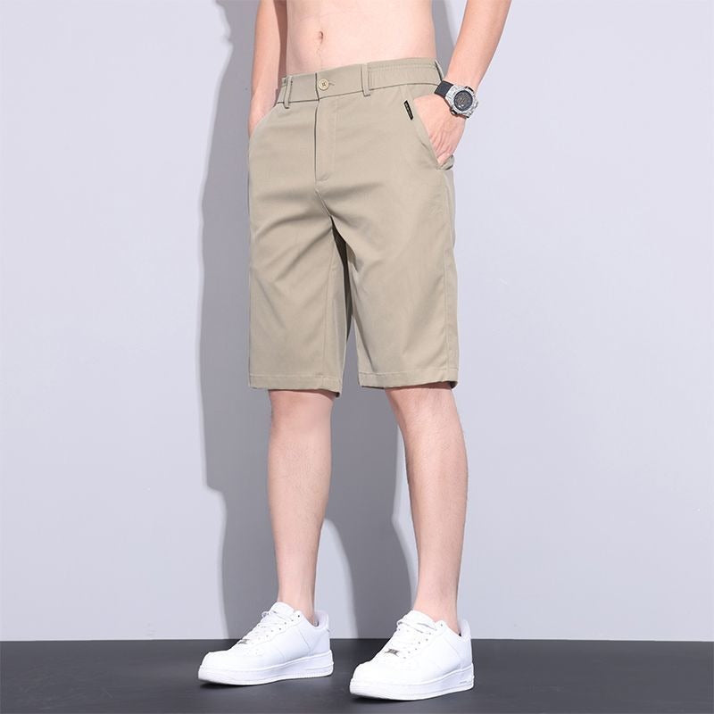 Men’s Ice Silk Stretch Casual Shorts