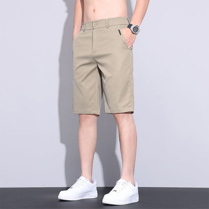 Men’s Ice Silk Stretch Casual Shorts