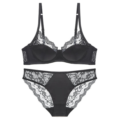 Women’s Seamless Lace Underwire Bra (Plus Size Support)
