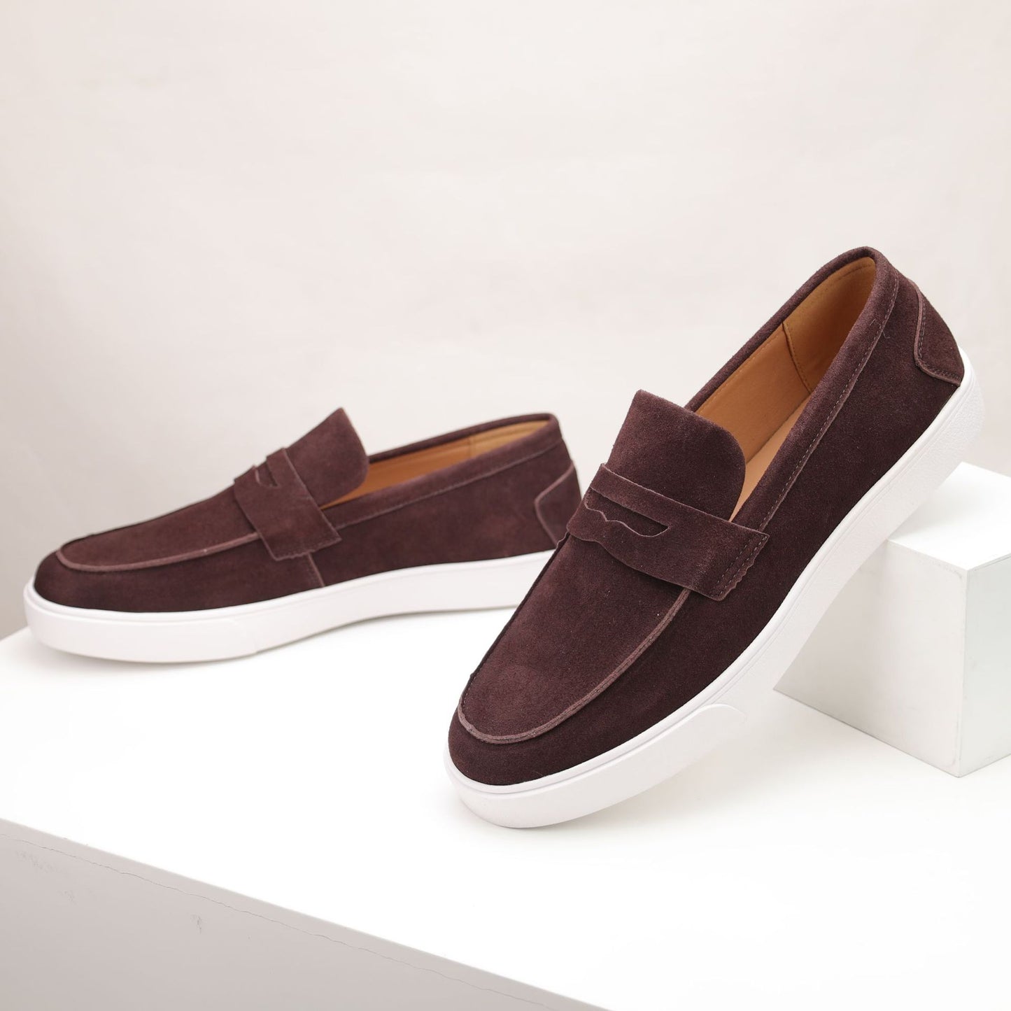 Men’s Breathable Suede Slip-On Loafers