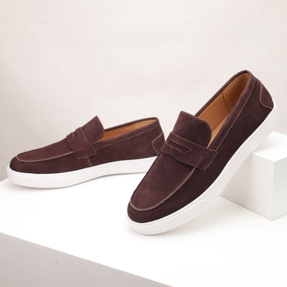 Men’s Breathable Suede Slip-On Loafers