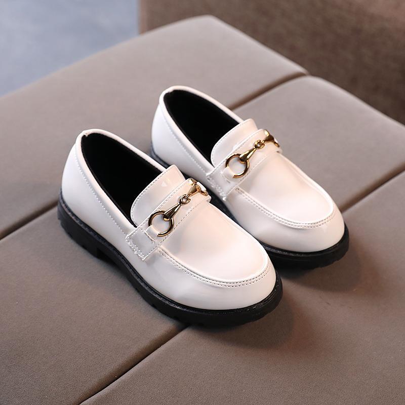 Kids’ British Style Soft Sole Leather Shoes