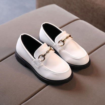 Kids’ British Style Soft Sole Leather Shoes