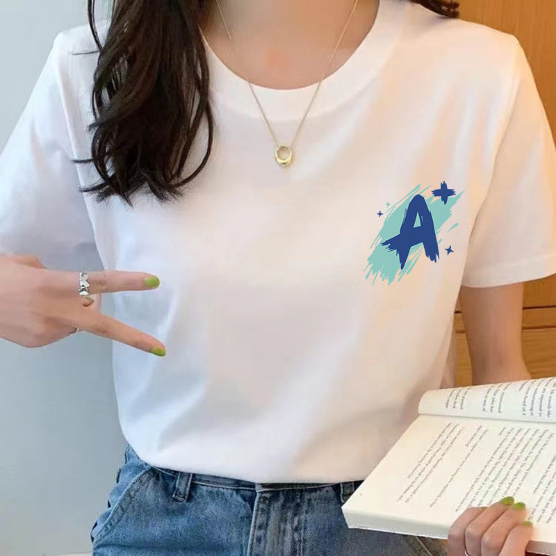 Women’s Pure Cotton Loose-Fit Crew Neck T-Shirt
