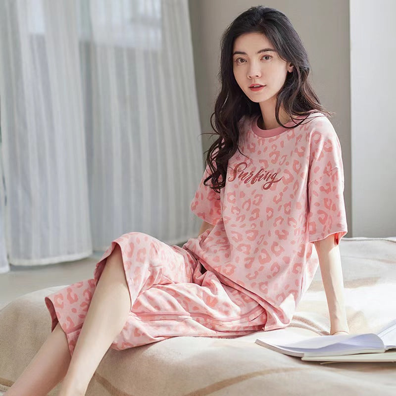 Women’s Plus Size Artistic Style Pajama Set