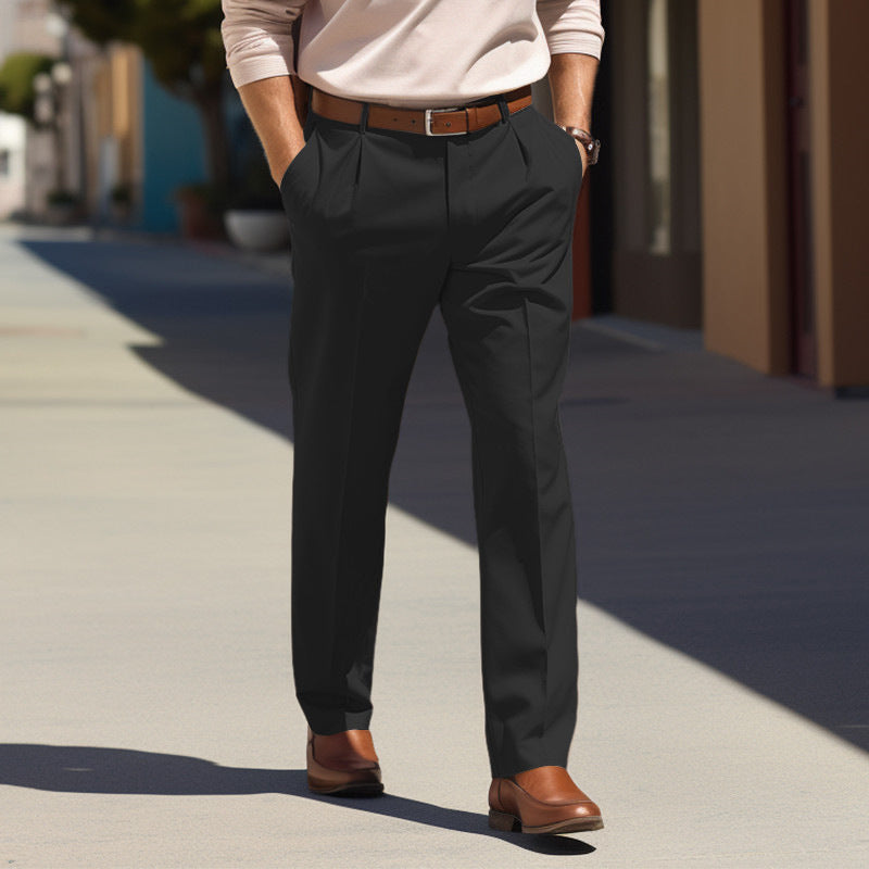 Men’s Slim Straight Business Suit Pants