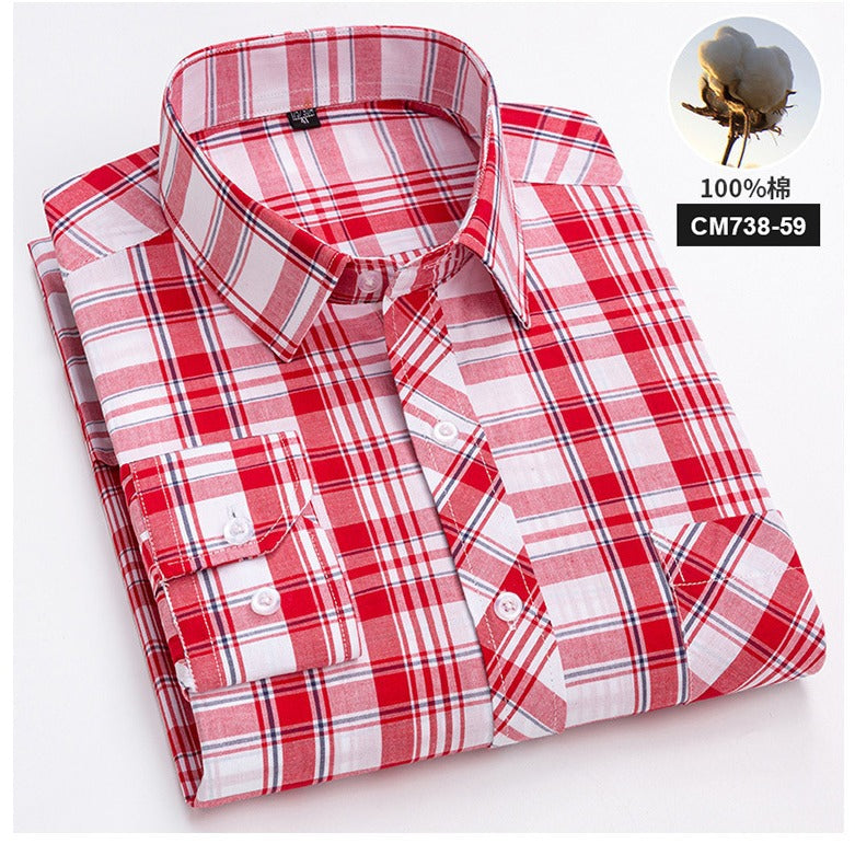 Men’s Cotton Check Casual Shirt