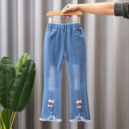 Girls’ Flared Denim Jeans